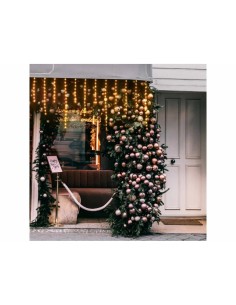 SNOW LIGHT NEVICATA 304XH80CM MTLP 220 GOCCE DI LUCE LED 360 BIANCO...