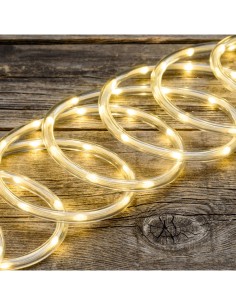TUBO LUMINOSO Ø10MM PNM 10M 200 GOCCE LED 360 BIANCO CALDO Ø4MM, LE...