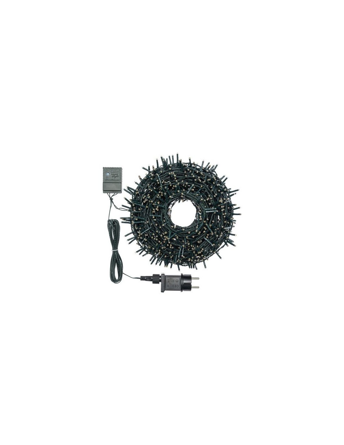 CATENA NASTRO Ø6CM 30M NTLG 1000 MINILED BIANCO CALDO ORO Ø3MM REFL...