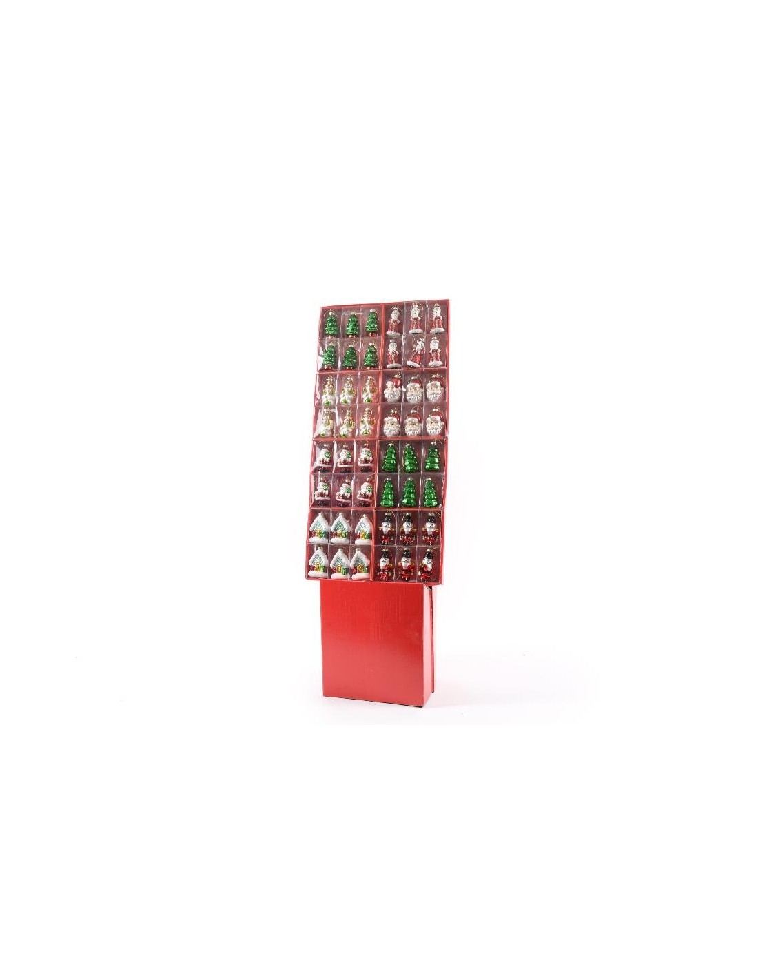 PENDENTE NOEL VETRO 8CM ASSORTITO su TreG Ingrosso
