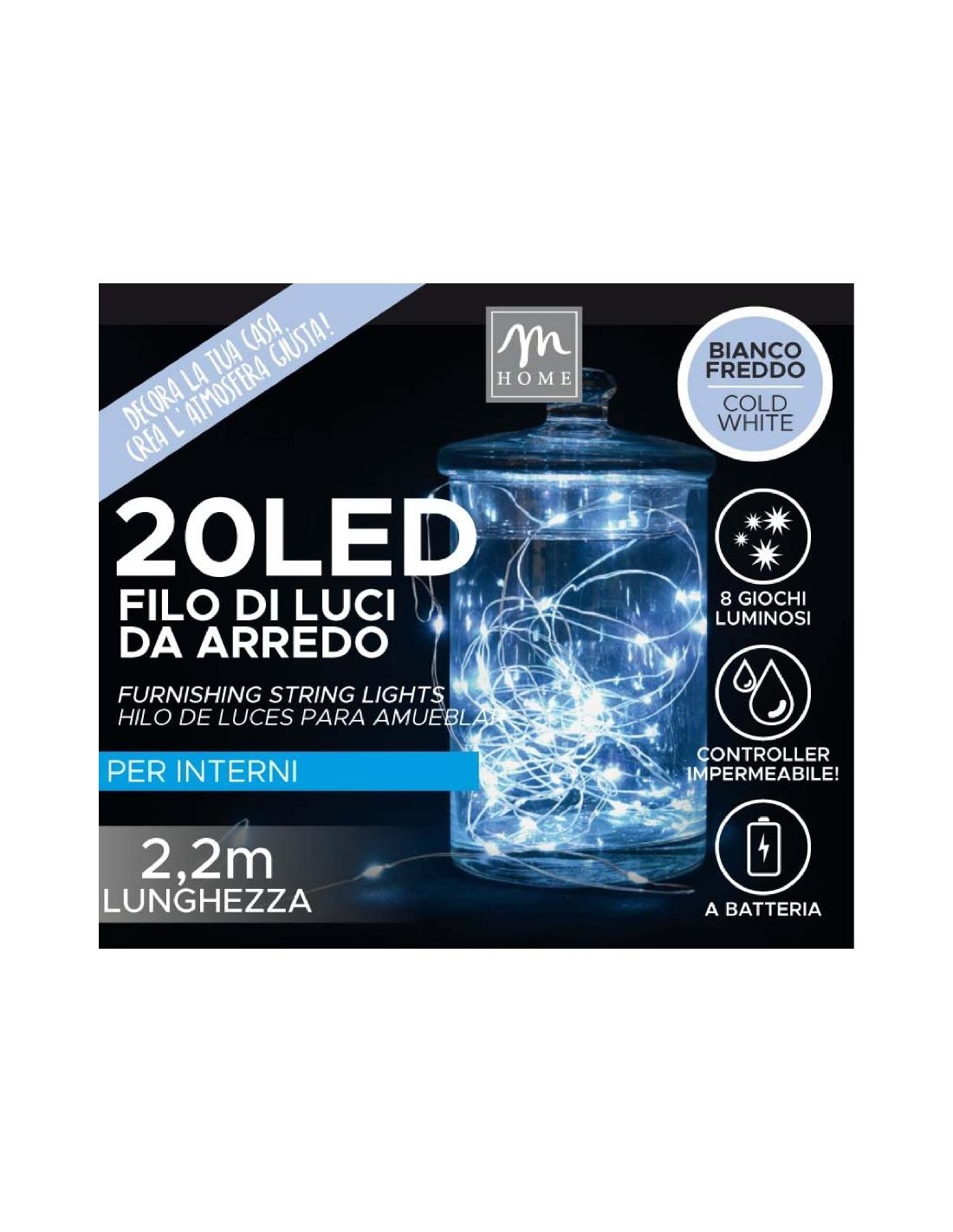 FILO 20 LED BIANCO IN ESPOSITORE CON TRYME su TreG Ingrosso