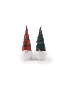 BABBO TARTAN CON LUCI LED 33X10CM ASSORTITO su TreG Ingrosso