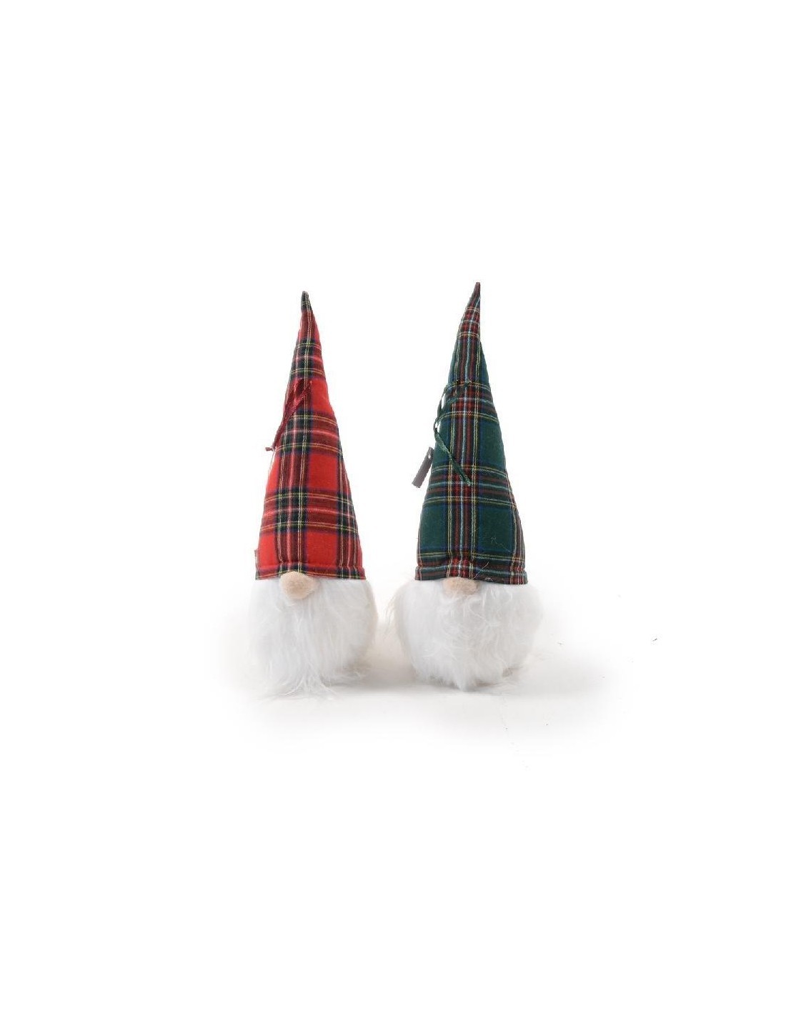 BABBO TARTAN CON LUCI LED 33X10CM ASSORTITO su TreG Ingrosso