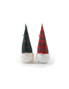 BABBO TARTAN CON LUCI LED H48X15CM COLORI ASSORTITI su TreG Ingrosso