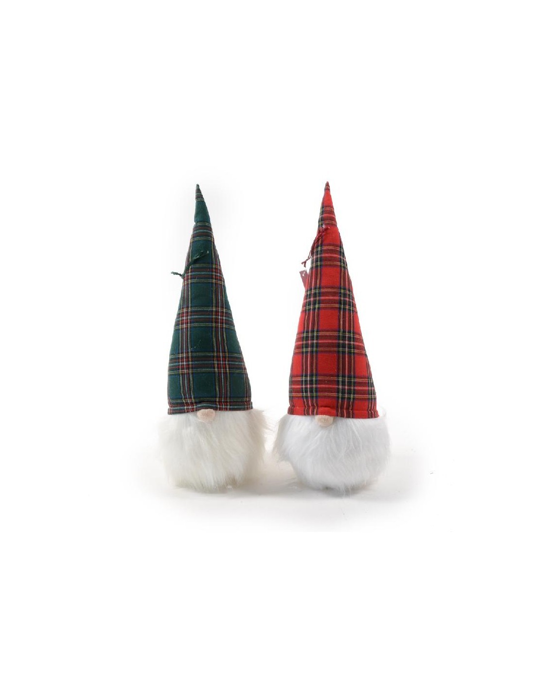 BABBO TARTAN CON LUCI LED H48X15CM COLORI ASSORTITI su TreG Ingrosso