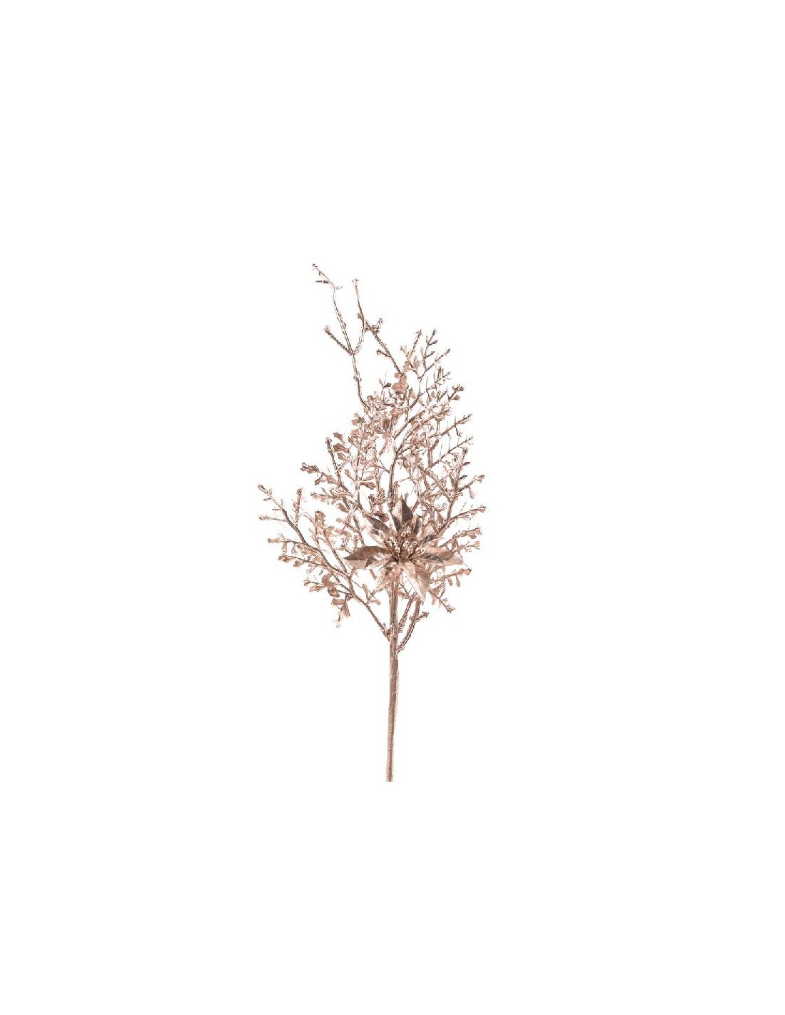 TRALCIO NATALIZIO 40CM FIORE E FOGLIE su TreG Ingrosso