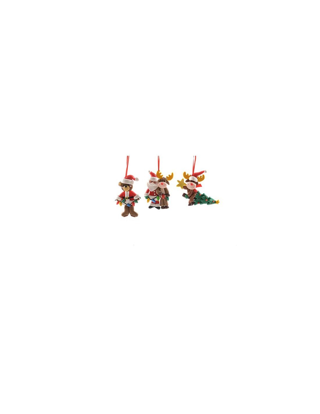 PENDENTE ARGILLA MORBIDA 9X9X1,5CM DECORI ASSORTITI su TreG Ingrosso