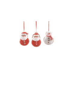 PENDENTE NATALIZIO ARGILLA MORBIDA 6X1,5X9CM DECORI ASSORTITI su Tr...