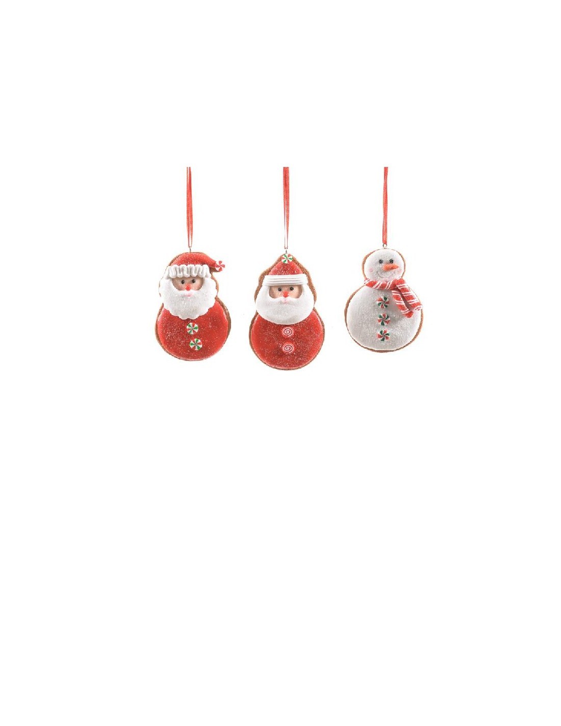 PENDENTE NATALIZIO ARGILLA MORBIDA 6X1,5X9CM DECORI ASSORTITI su Tr...