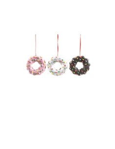 PENDENTE DONUT ARGILLA MORBIDA D8CM ASSORTITO su TreG Ingrosso
