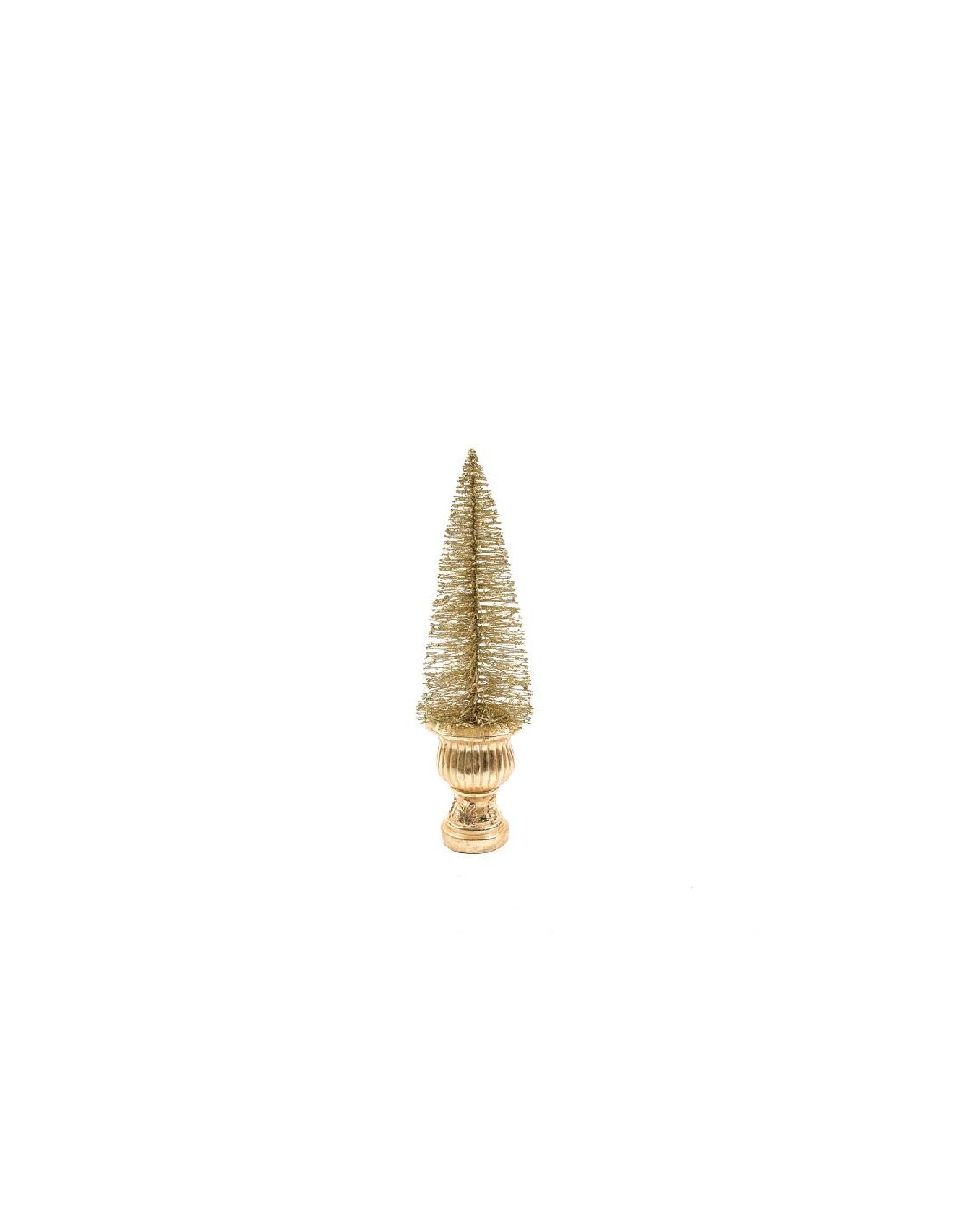 ALBERO CON BASE IN RESINA ORO 37X10X10CM su TreG Ingrosso