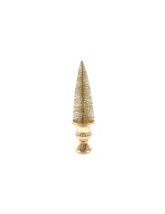 ALBERO CON BASE IN RESINA ORO 51X14X14CM su TreG Ingrosso