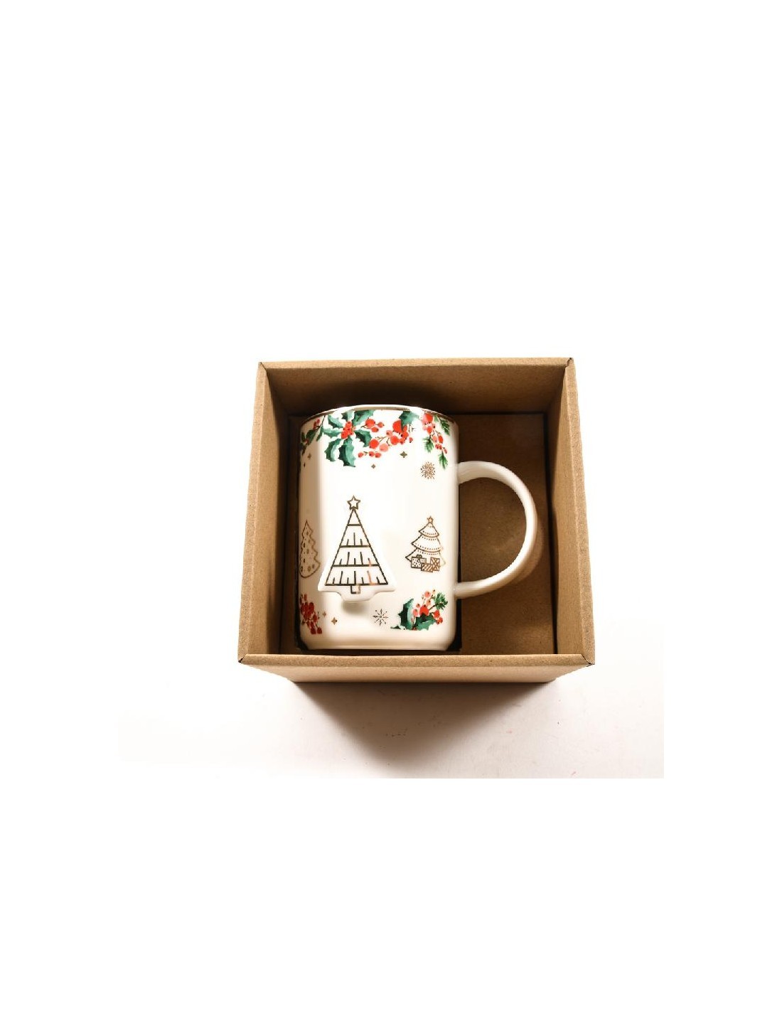 TAZZA MUG PORCELLANA E ORO ZECCHINO 11X11X9CM su TreG Ingrosso