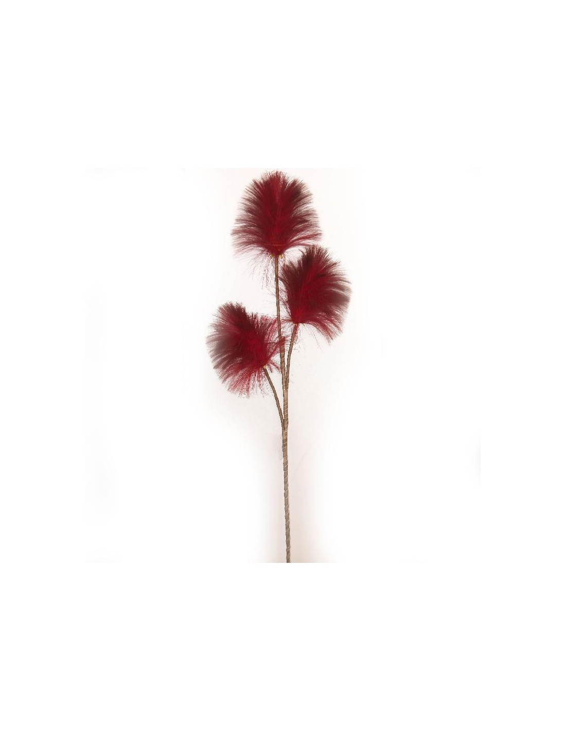 STELO PIUME ROSSE TRE RAMI 90CM su TreG Ingrosso