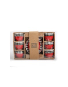 SET 6TZ CAFFE WONDERLAND CON PIATTINO PORCELLANA su TreG Ingrosso