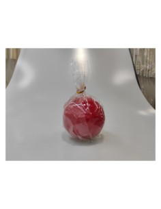 CANDELA SFERA LUCIDA D8CM ROSSO su TreG Ingrosso