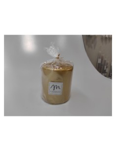 CANDELA PILLAR LUCIDA ORO 10X8CM su TreG Ingrosso