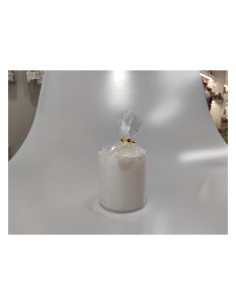CANDELA PILLAR LUCIDA 15X5CM AVORIO su TreG Ingrosso