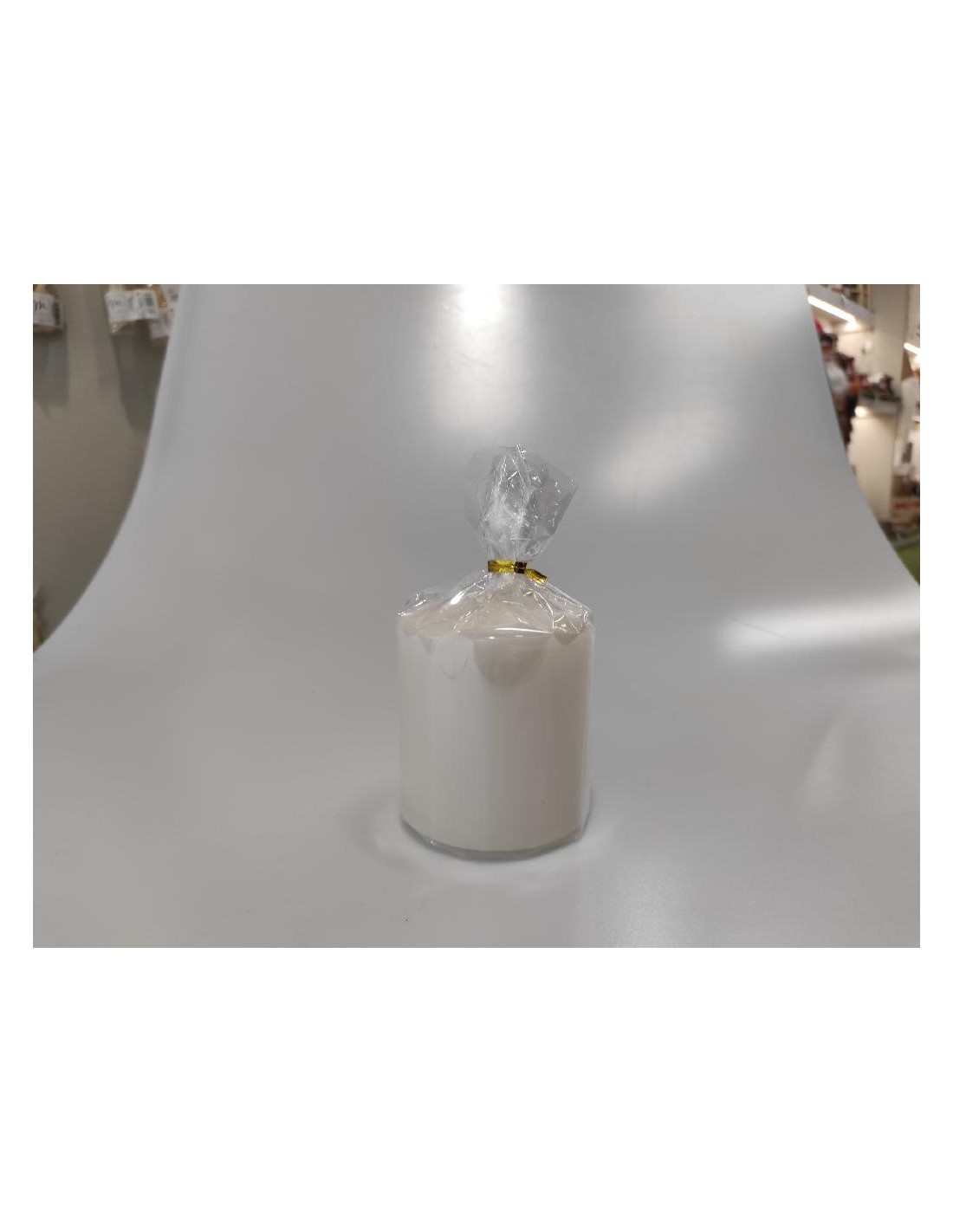 CANDELA PILLAR LUCIDA 15X5CM AVORIO su TreG Ingrosso