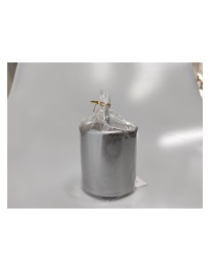 CANDELA PILLAR LUCIDA SILVER GREY 8X7CM su TreG Ingrosso