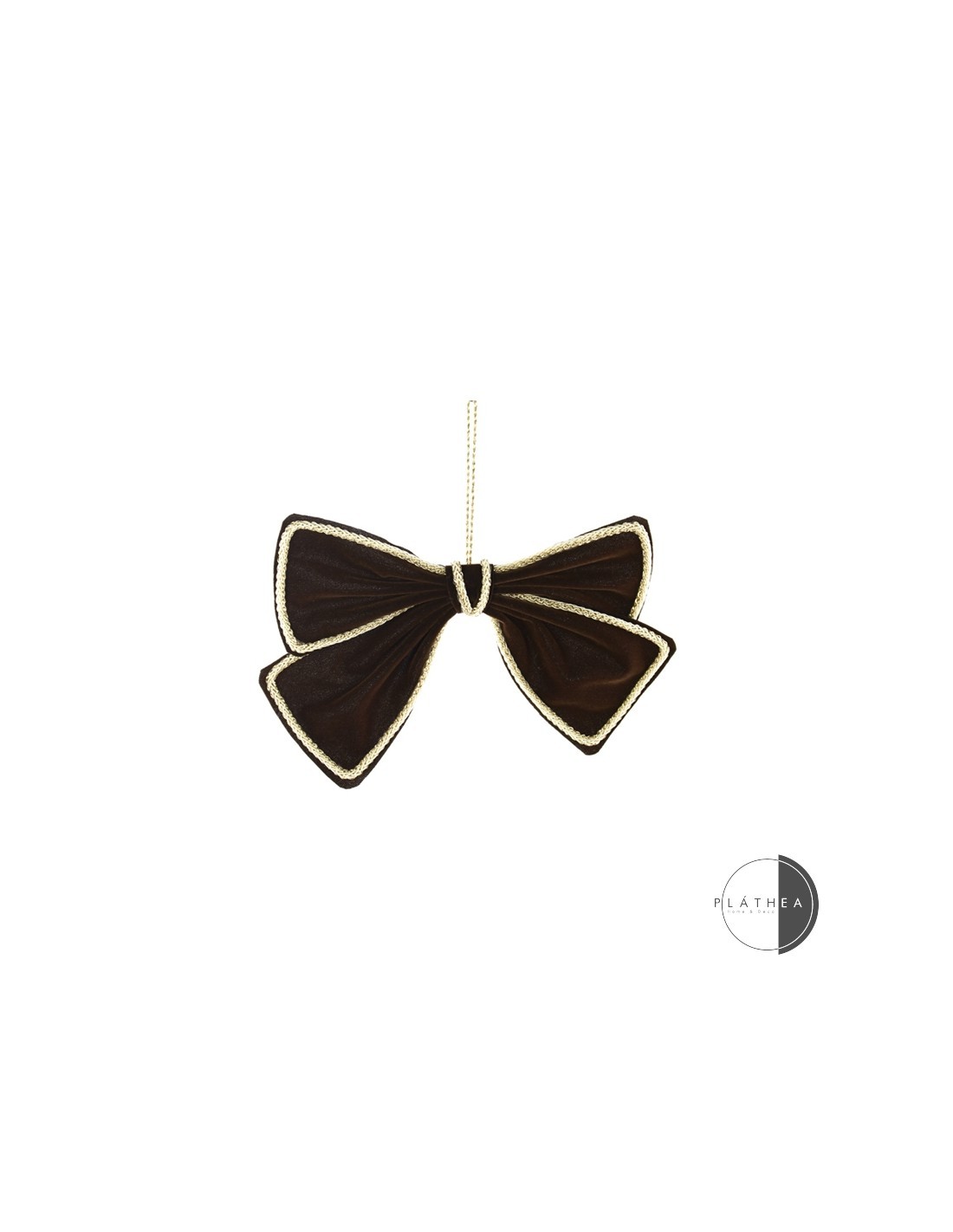 FIOCCO MARRONE 20X17CM POLIESTERE su TreG Ingrosso