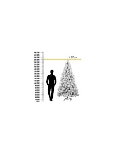 ALBERO DES ALPES 240 FLOCCATO FLORA su TreG Ingrosso