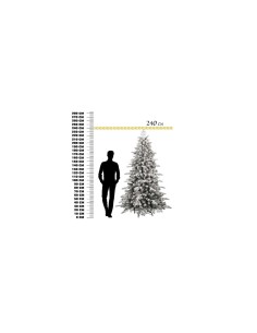 ALBERO GALAXY 240cm FLOCCATO CON GLITTER 14430 su TreG Ingrosso