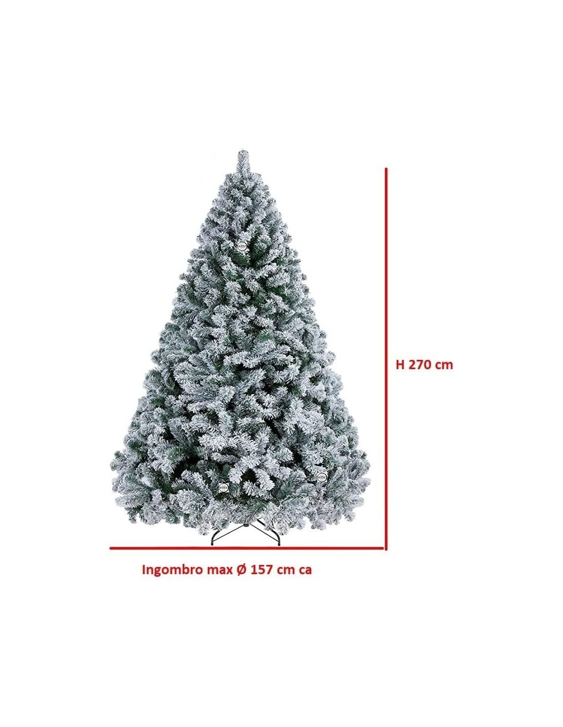 ALBERO STELLA 270.31780 FLOCCATO PE+PVC+PP su TreG Ingrosso