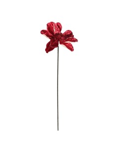FIORE TESSUTO ROSSO H50CM