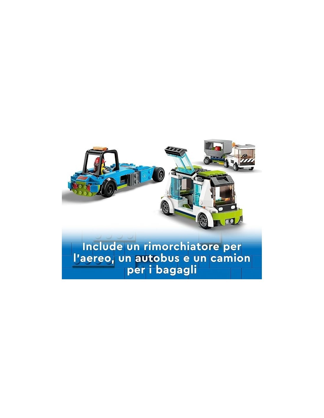 LEGO City Aereo Passeggeri, Aeroplano Giocattolo, Veicoli dell'Aeroporto, 9 Minifigure, Idee Regalo Bambini, Costruzioni 60367