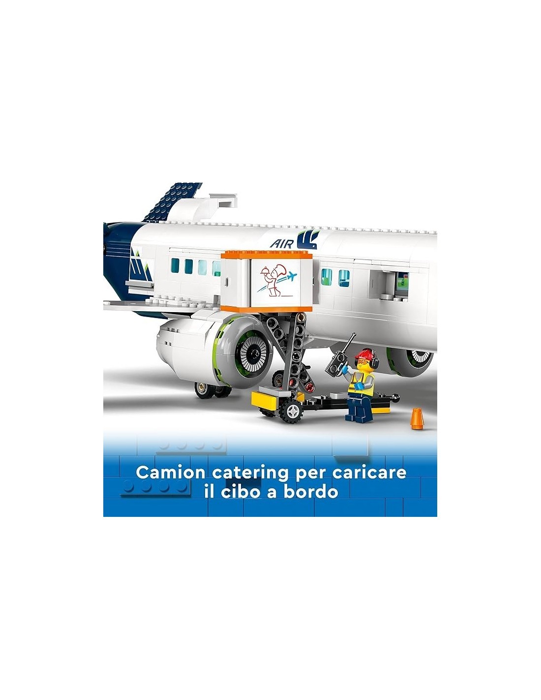 LEGO City Aereo Passeggeri, Aeroplano Giocattolo, Veicoli dell'Aeroporto, 9 Minifigure, Idee Regalo Bambini, Costruzioni 60367