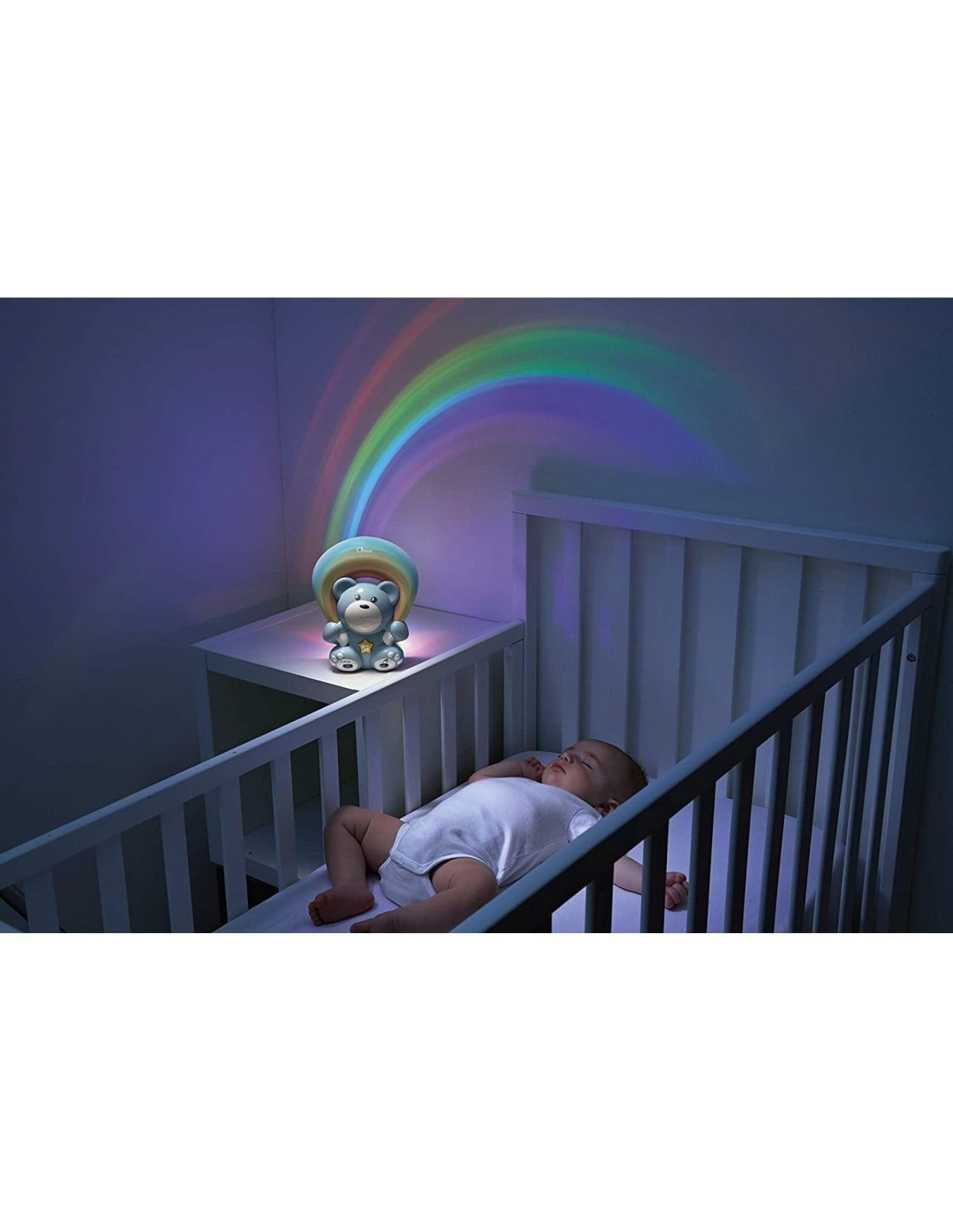 ORSETTO ARCOBALENO PROIETTORE MUSICALE AZZURRO CHICCO su TreG Ingrosso