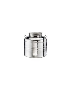 BIDONE IN ACCIAIO INOX 30 LT CON PREDISPOSIZIONE su TreG Ingrosso