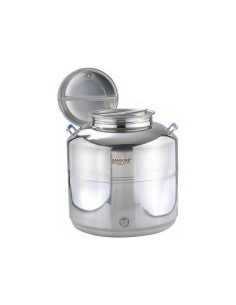 BIDONE EUROPA IN ACCIAIO INOX 15 LT CON PREDISPOSIZIONE su TreG Ing...