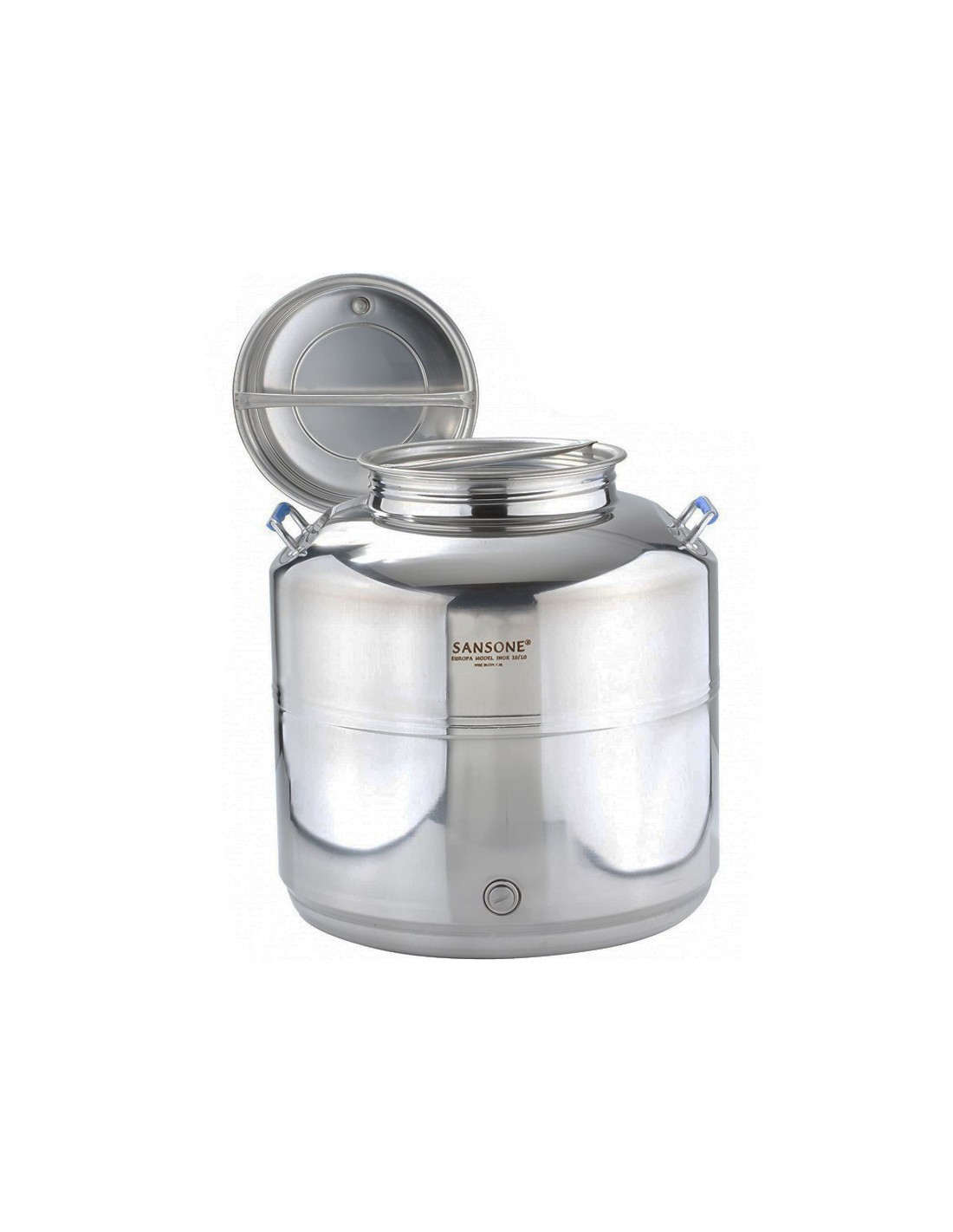BIDONE EUROPA IN ACCIAIO INOX 15 LT CON PREDISPOSIZIONE su TreG Ing...