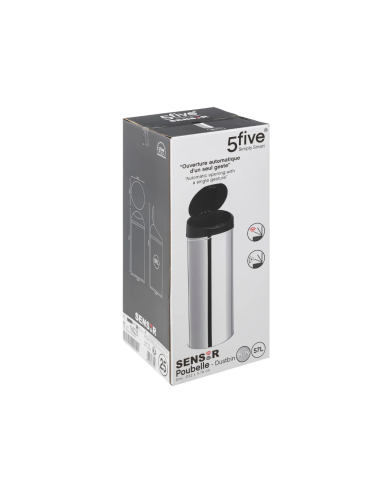 PATTUMIERA AUTOMATICA 186225 ACCIAIO 57LT ARGENTO