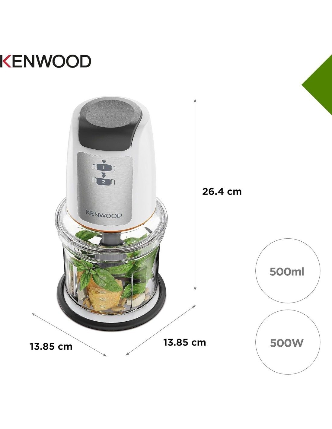 TRITATUTTO CHP61.100WH 500W 500ML 4 LAME su TreG Ingrosso
