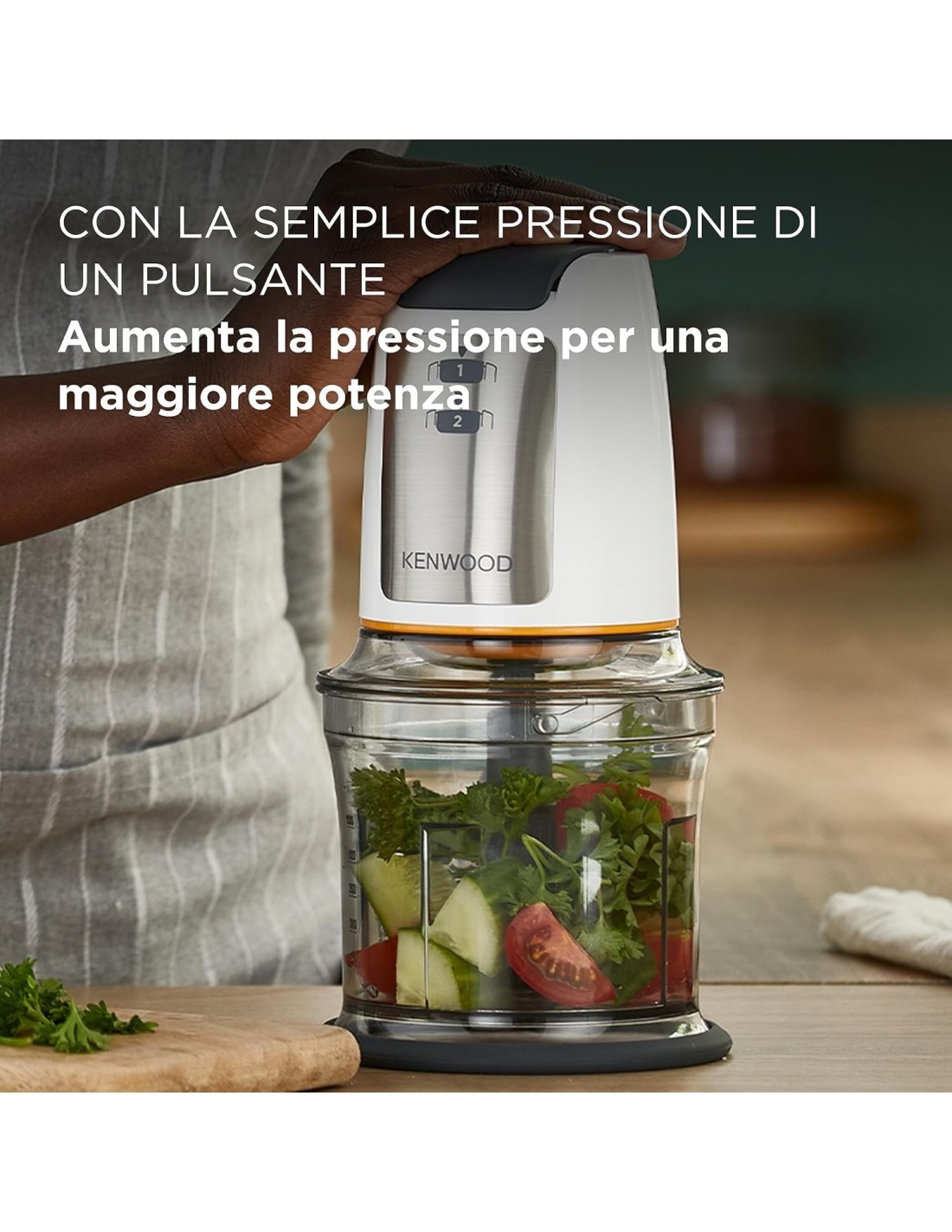 TRITATUTTO CHP61.100WH 500W 500ML 4 LAME su TreG Ingrosso