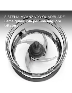TRITATUTTO CHP61.100WH 500W 500ML 4 LAME su TreG Ingrosso