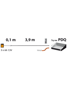 CATENA LINEARE 4M 40 MICROLED MULTIFLASH RGB Ø1,5MM, VERSIONE PDQ, ...