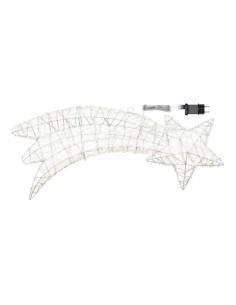 STELLA COMETA 2D 75CM ACRILICO SOFT 140 GOCCE LED BIANCO ALTA LUMIN...