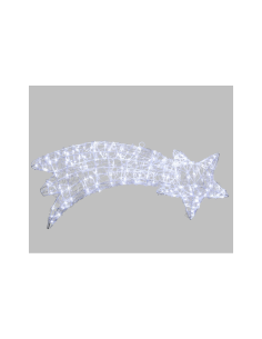 STELLA COMETA 2D 75CM ACRILICO SOFT 140 GOCCE LED BIANCO ALTA LUMIN...