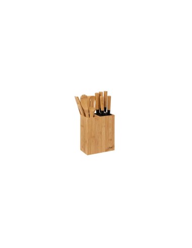 SET UTENSILI CUCINA 189690 BAMBOO CON COLTELLI