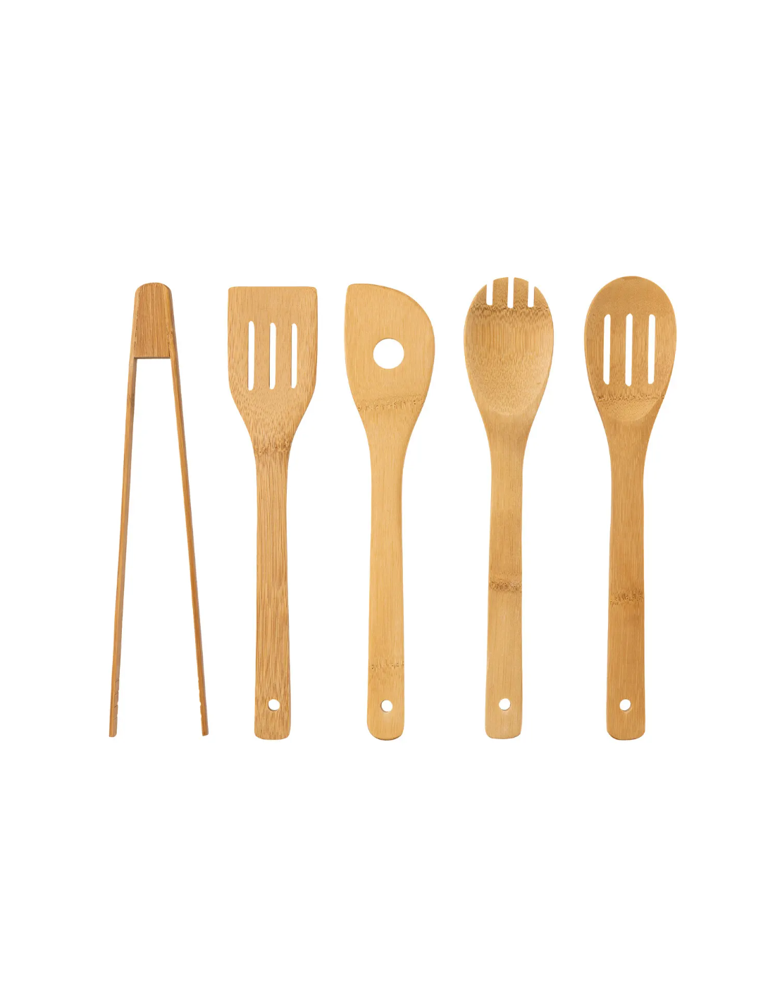 SET UTENSILI CUCINA 189690 BAMBOO CON COLTELLI