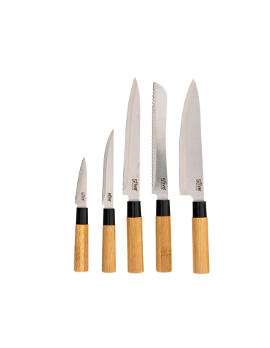 SET UTENSILI CUCINA 189690 BAMBOO CON COLTELLI