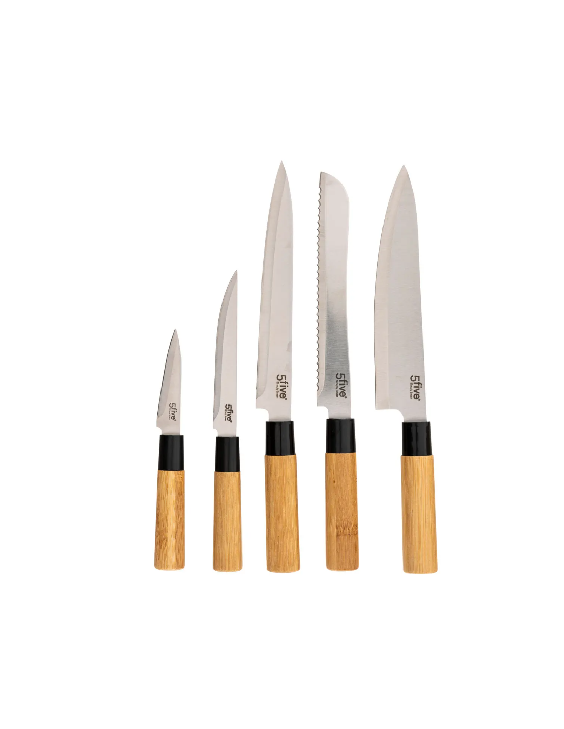 SET UTENSILI CUCINA 189690 BAMBOO CON COLTELLI