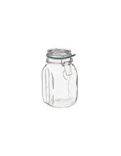 5five vaso di vetro Jarro trasparente 1 L, adatto microonde