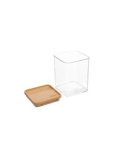 CONTENITORE 181878 QUADRATO 0,5LT TAPPO BAMBOO 2