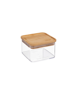 CONTENITORE 181878 QUADRATO 0,5LT TAPPO BAMBOO