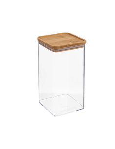 CONTENITORE 181880 QUADRATO 1,5LT TAPPO BAMBOO